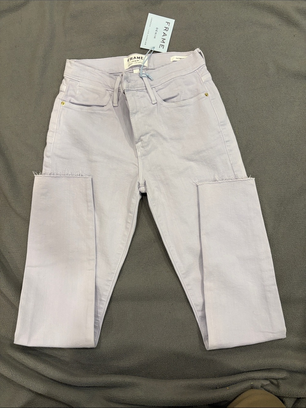 Frame Denim Women’s Light Lavender Skinny Jeans